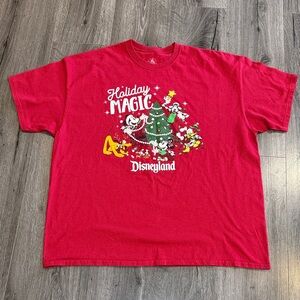 🎄Disneyland Holiday Magic Red T-Shirt